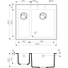 Мойка OMOIKIRI BOSEN 59-2-CH Tetogranit/шампань 4993245